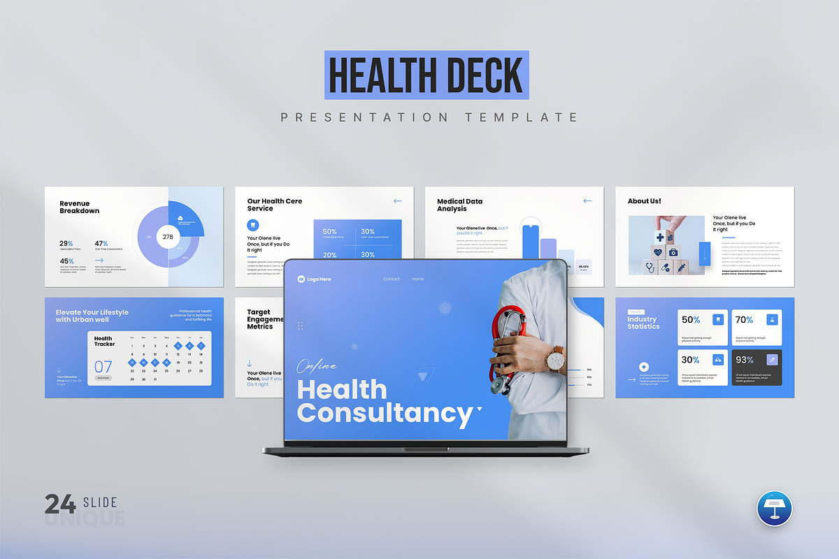 Online Health Consultancy, a Presentation Template by KreateTribe (Photo 3 of 6)