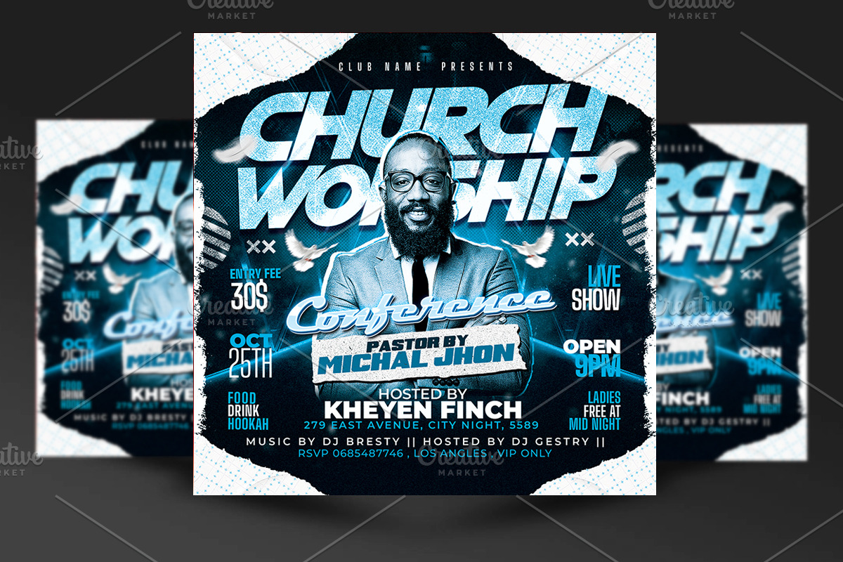 Church Flyer Template, a Flyer Template by RTXdesinger99 (Photo 1 of 3)
