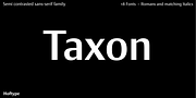 Taxon, a Sans Serif Font by Hoftype (Thumbnail 1 of 15)