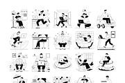 Remote Work Vector Illustrations AI, an Illustration by Vector Portal (Thumbnail 8 of 8)