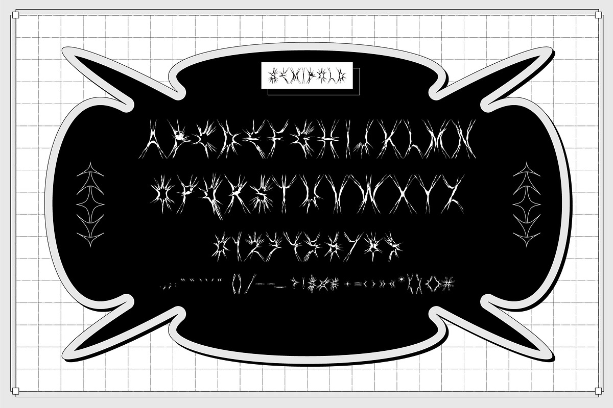 GOTH MODE | Dark Y2K Font Family, a Sans Serif Font by Ckybe's Corner (Photo 6 of 11)