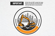 Excavator Logo Template, a Transportation Illustration by Guavanaboy (Thumbnail 2 of 3)