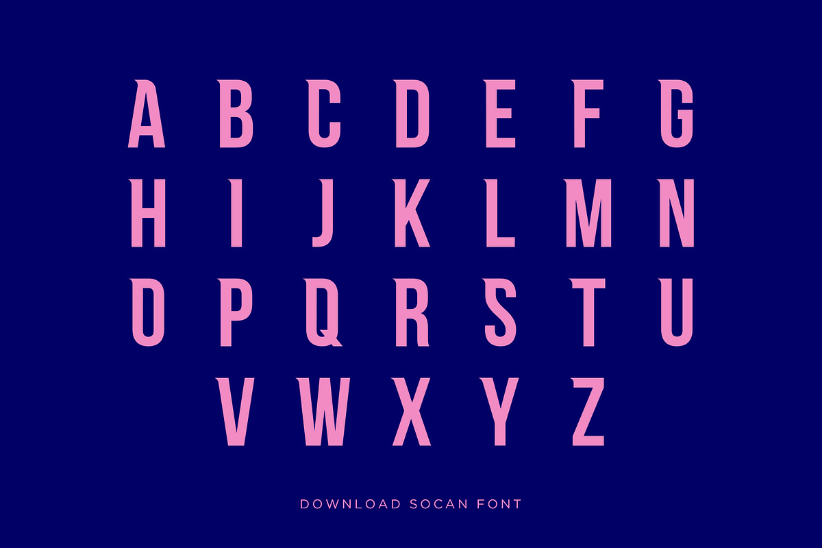 Socan Font preview 3