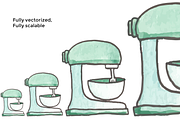 Vector Watercolor Baking Supplies, an Illustration by Hello Brio (Thumbnail 4 of 4)