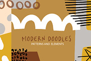 Abstract Doodles Patterns & Elements, an Illustration by Sweet Fig (Thumbnail 1 of 12)