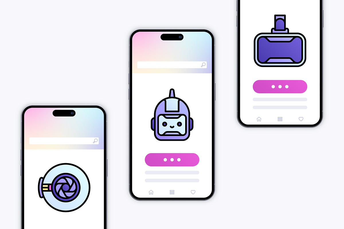 50 Cyberpunk Icons, an Outline Icon by Side Project (Photo 7 of 9)