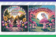 Baby Flower Fairy Coloring Pages, an Illustration by LightExpress (Thumbnail 3 of 4)