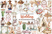 Western Boho Wedding Clipart, an Illustration by Designworld (Thumbnail 1 of 6)