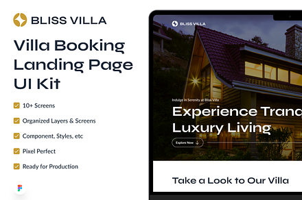 Bliss Villa - Villa Landing Page