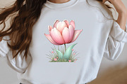 Whimsical Spring Tulip Clipart, an Illustration by Designworld (Thumbnail 8 of 8)