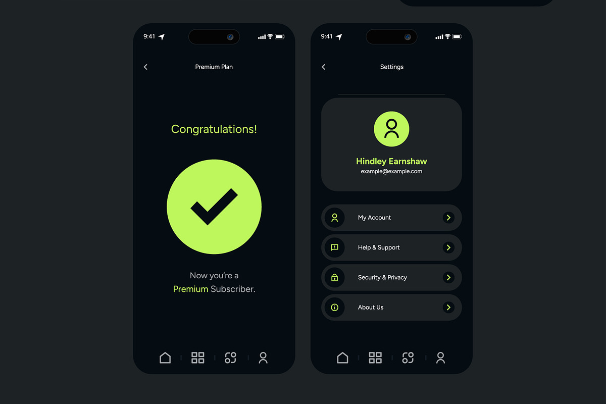 VPN Mobile Application UI UX Layout, an UI Kit Template by CreativeShaper (Photo 6 of 6)
