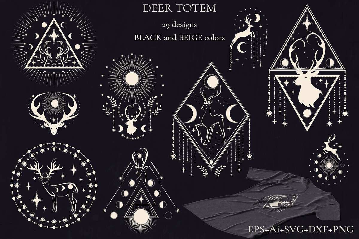 Deer Totem, an Animal Illustration by Salted Galaxy (Photo 2 of 10)