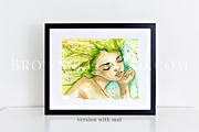 Clean black frame mockup (60) 8x10, a Print Template by BrownLeopard (Thumbnail 2 of 5)