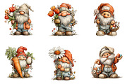 Whimsical Easter Gnome Clipart, an Illustration by CreationArt (Thumbnail 2 of 7)