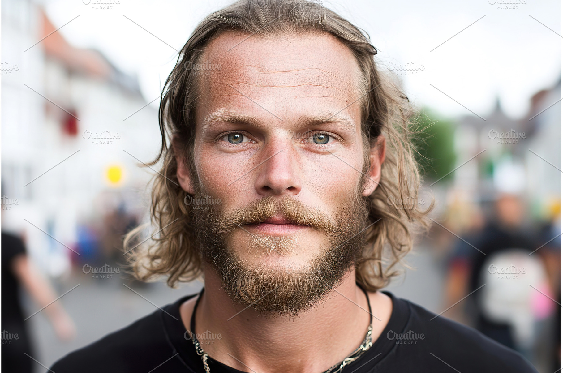 Danish man with long hair and beard, a Person Photo by Lermont51