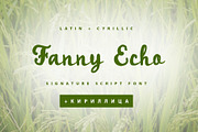 Fanny Echo Cyrillic Script font, a Script Font by IraDvilyuk (Thumbnail 1 of 10)