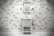 Cute Safari Animals Seamless Pattern, a Pattern Graphic by StudioGlouna (Thumbnail 2 of 6)