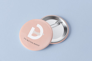 Button Badge Mockup