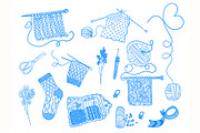 Knitting Lineart, a Work Illustration by Carpet Tapete Pretzel (Thumbnail 2 of 6)
