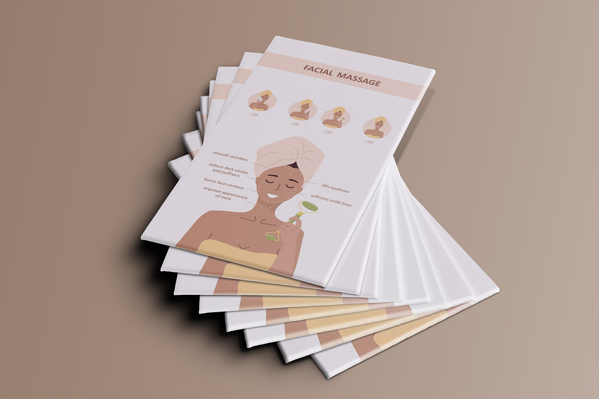 Gua Sha face massage collection, an Illustration by KeronnArt (Photo 10 of 10)
