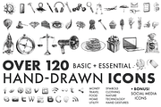 Hand-Drawn Icons (Clip art), an Icon by Onyx Templates (Thumbnail 1 of 14)
