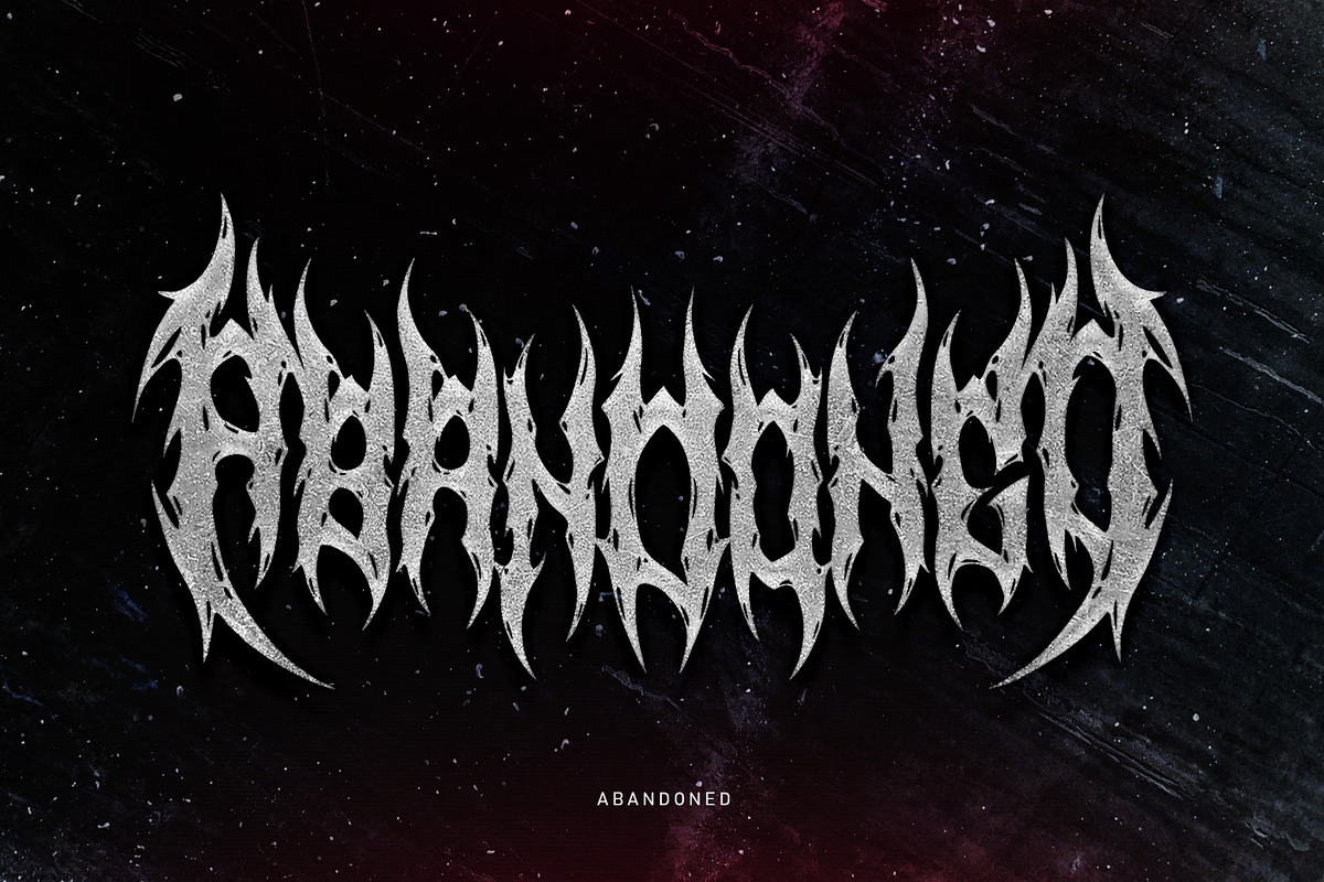 Monkey Rhumble | Metal Font, a Blackletter Font by WingBuk (Photo 5 of 12)