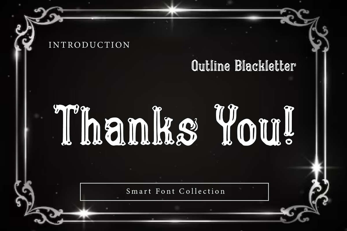 Outline Blackletter, a Font by Wow Magic (Photo 3 of 3)