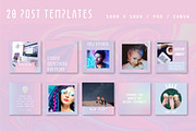 Instagram: Iridescent Galaxy, a Social Media Template by Liseno Designs (Thumbnail 3 of 8)