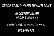 Space Slant Hand Drawn Font, a Font by nickqtx (Thumbnail 3 of 3)