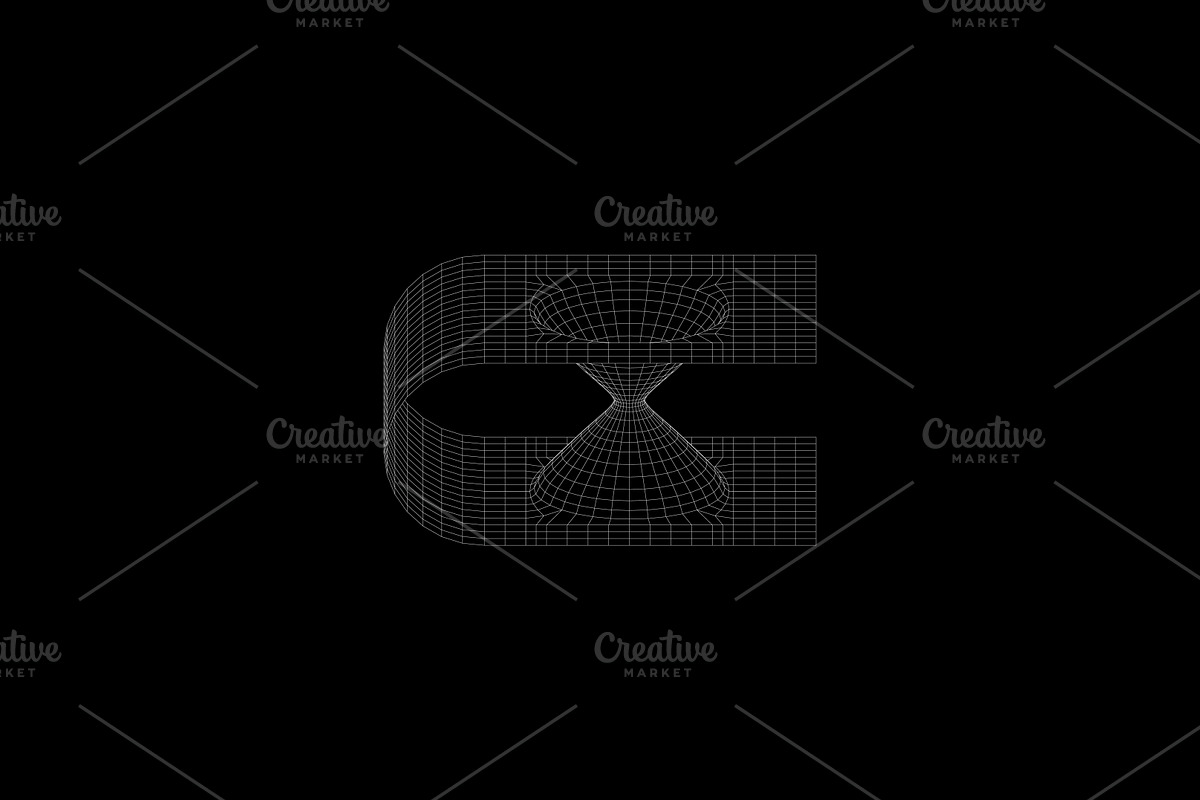 WIREFRAME GEOMETRIC ELEMENTS, an Object Graphic by BonkiStudio (Photo 6 of 10)