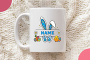 Easter Split Name Frame PNG, an Illustration by OK Design (Thumbnail 6 of 6)