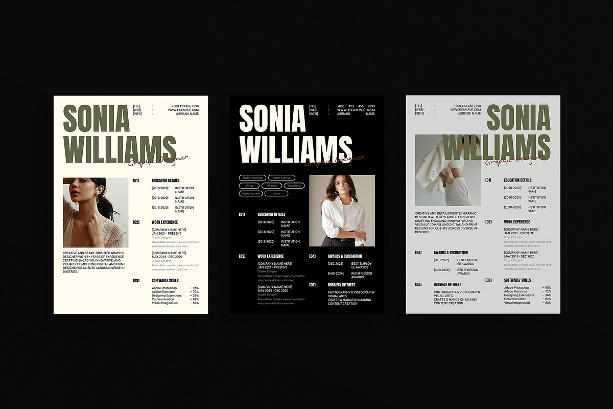 Professional Resume Kit Template, a Resume Template by DesignCrest (Photo 5 of 8)