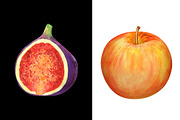 Watercolor set fruits and berries, a Food Illustration by Color_Brush (Thumbnail 9 of 12)
