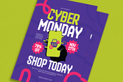 Cyber Monday Sale Flyer, a Flyer Template by Guuver (Thumbnail 2 of 3)