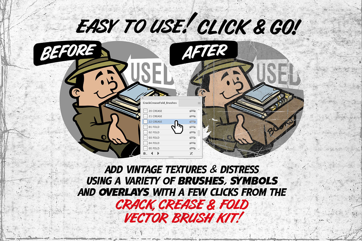 Crack, Crease & Fold | Brush Kit!, a Brush Add-On by StudioWorks (Photo 4 of 6)