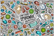 Epidemic Cartoon Objects Set, an Object Graphic by BALABOLKA (Thumbnail 1 of 4)