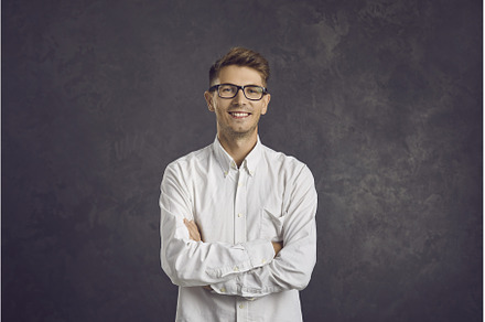 Portrait of confident friendly man, a Person Photo by StudioRomantic