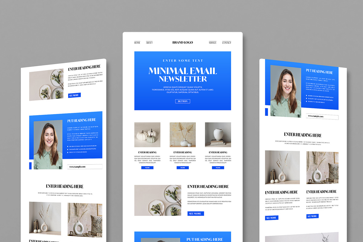 Clean and Minimal Email Newsletter, an UI Kit Template by MightyDesign (Photo 1 of 9)