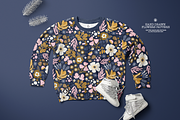 Hand Drawn Flowers Pattern 2, a Pattern Graphic by Webvilla Studio (Thumbnail 5 of 6)