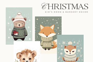 Nursery Scandi Christmas Prints