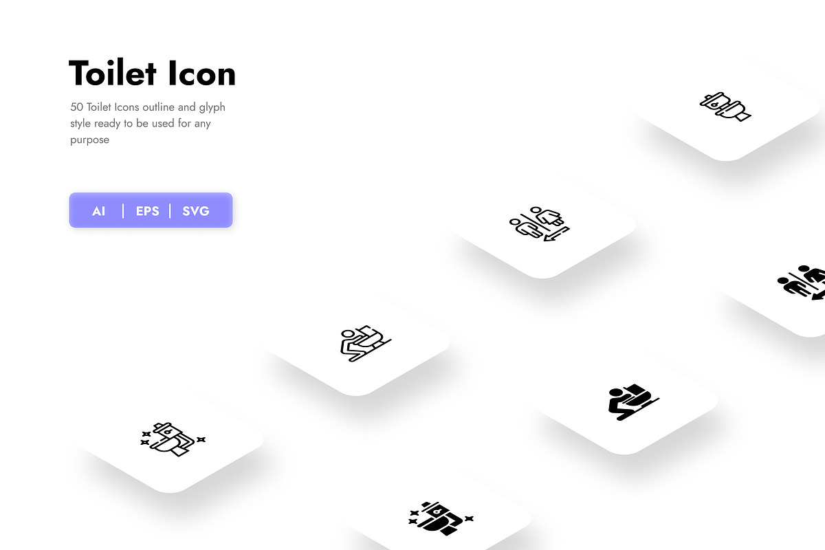 Toilet Icons, a Duotone Icon by HacaStudio (Photo 1 of 3)