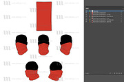 Neck Gaiter - Template Mockup, a Mask Mockup by Mark Anthony Media (Thumbnail 4 of 4)