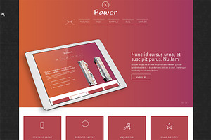 Power Bootstrap Responsive Template