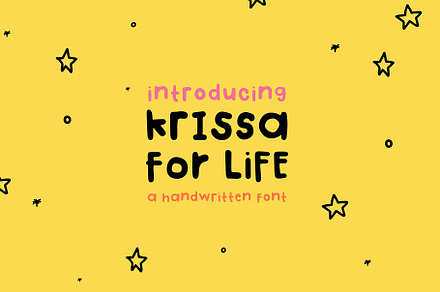 Krissa For Life — Handwriting Font