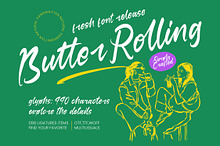 Butter Rolling Natural Handwritten