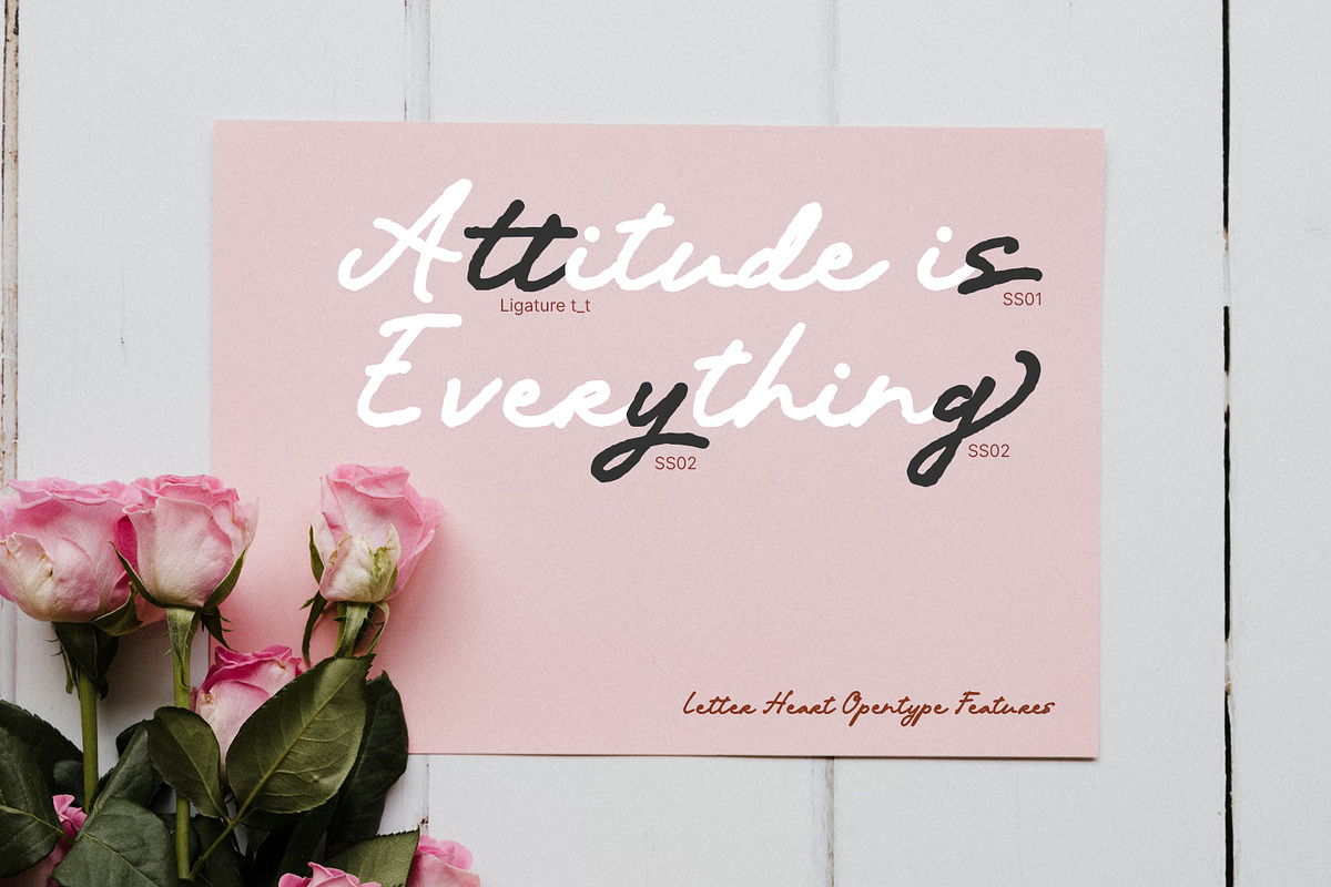 Letter Heart, a Handwritten Font by Nathatype (Photo 8 of 11)