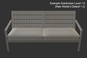 Regatta Sofa with Cushion, a Furniture 3D Model by Morne Studio (Thumbnail 5 of 6)