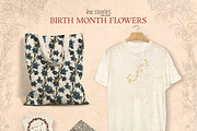 Birth Month Flowers Handcrafted, a Decorative Illustration by Ink Stories (Thumbnail 15 of 15)