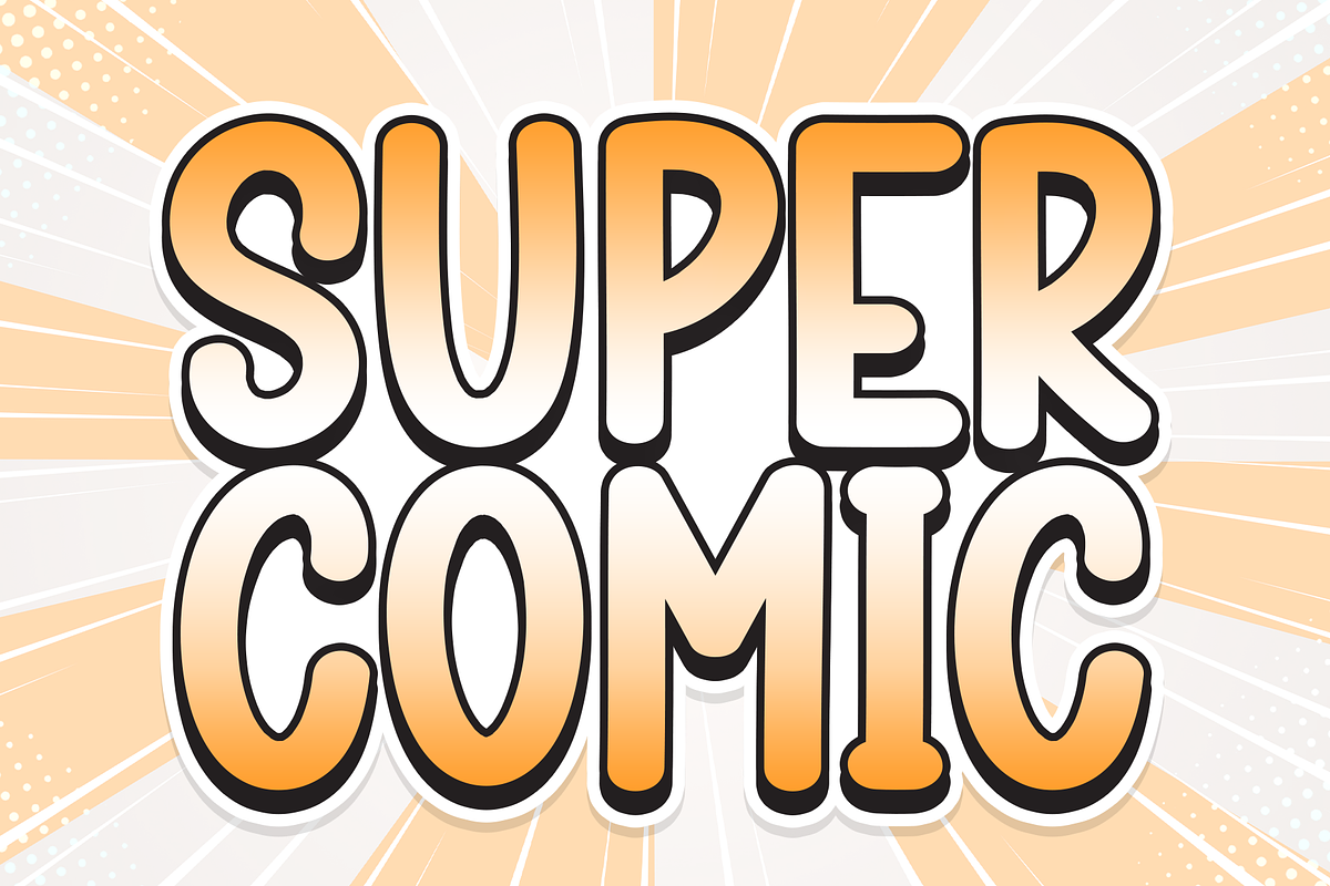 Super Comic | Script Font, a Script Font by Scratchones (Photo 1 of 8)