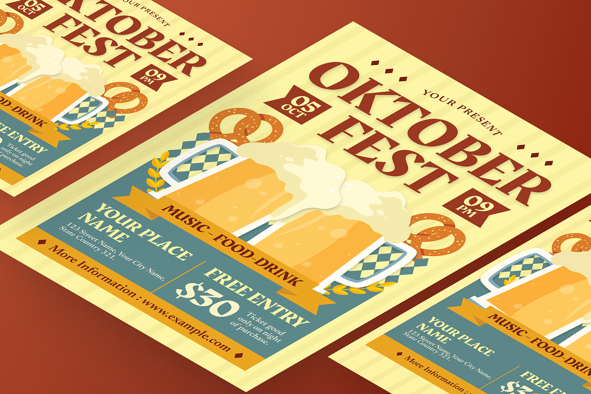 October Fest Flyer Set, a Flyer Template by Annora Studio (Photo 6 of 6)